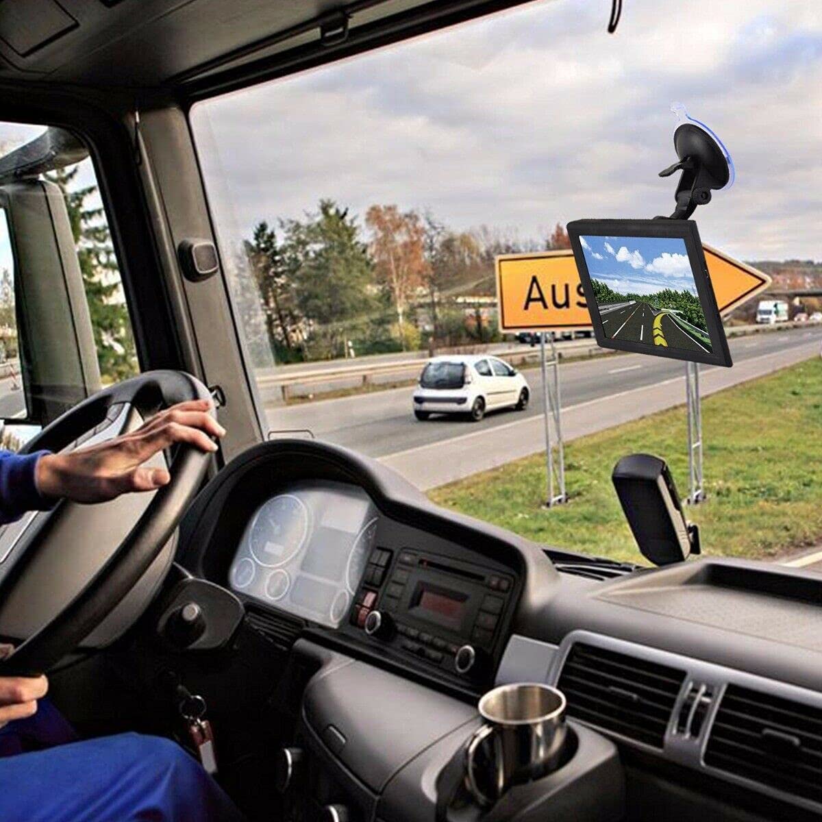 Riloer 9" SAT NAV 8GB Auto Truck HGV GPS SAT Navigazione Bluetooth