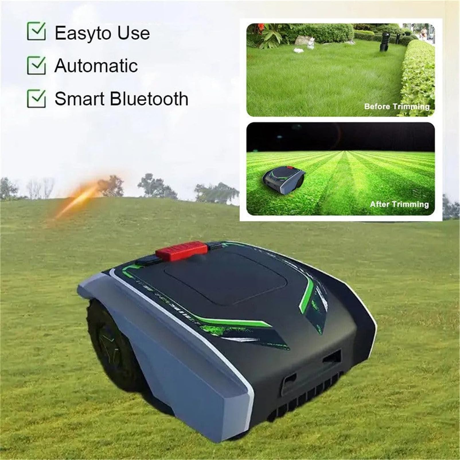 LMYYDES Robot Tondeuse à Gazon Automatique pour Prairie de 3000 m2 — vue 2