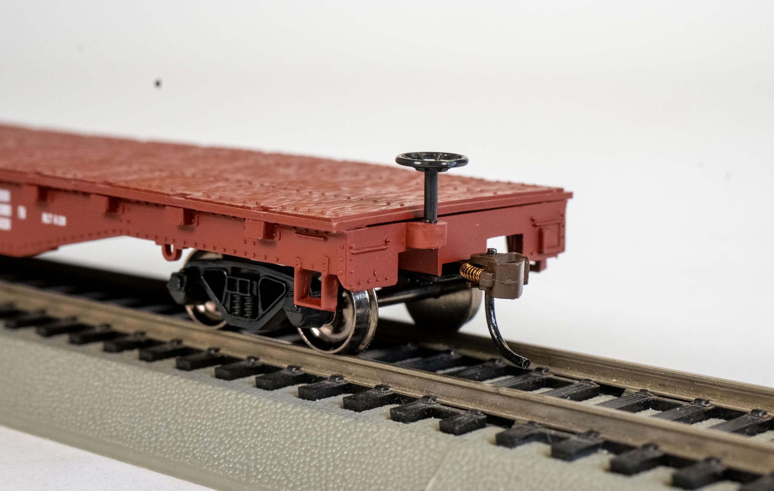 Bachmann Spur Ho Wagon de Marchandises 52' Flatcar Wagon Plat Great Northern