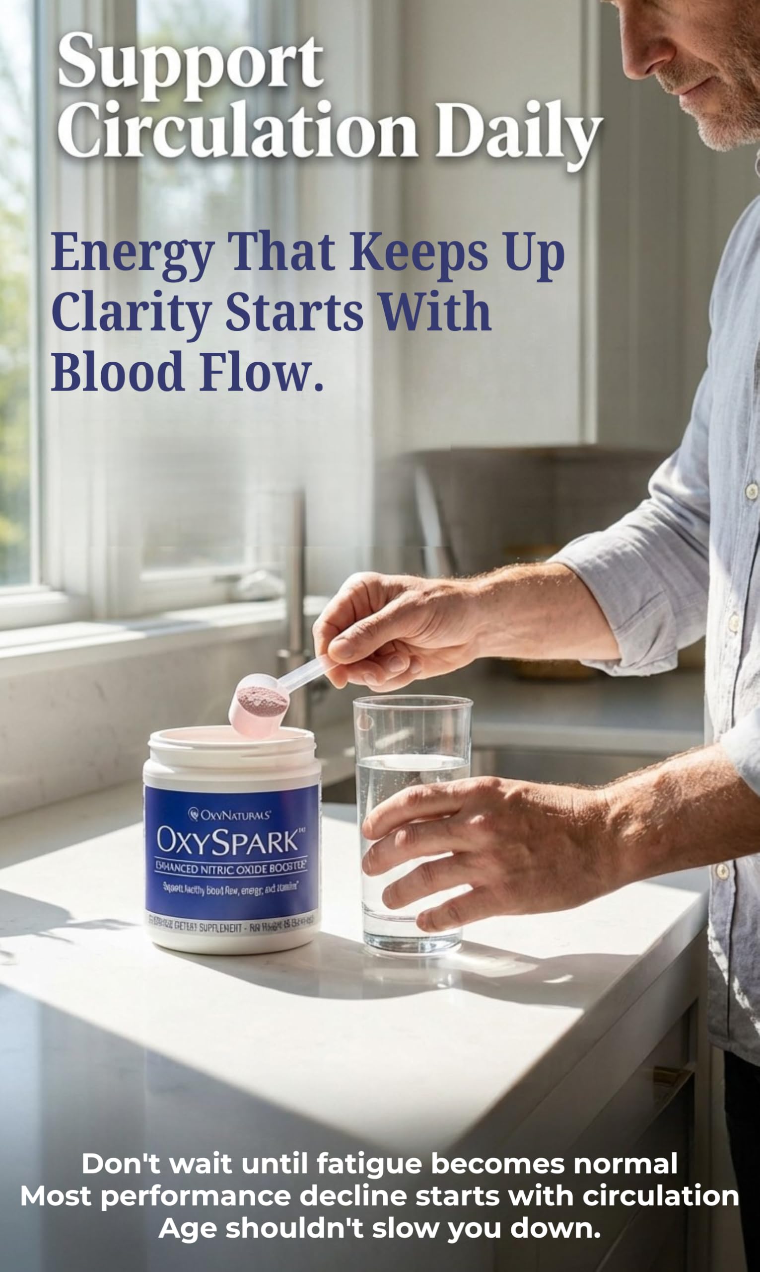 OxySpark Nitric Oxide Powder Drink Mix - Grape Flavor | L-Citrulline, Beet Root & ViNitrox Supporting Healthy Circulation & Energy | 30 Servings | Made in USA — Amazon image 4