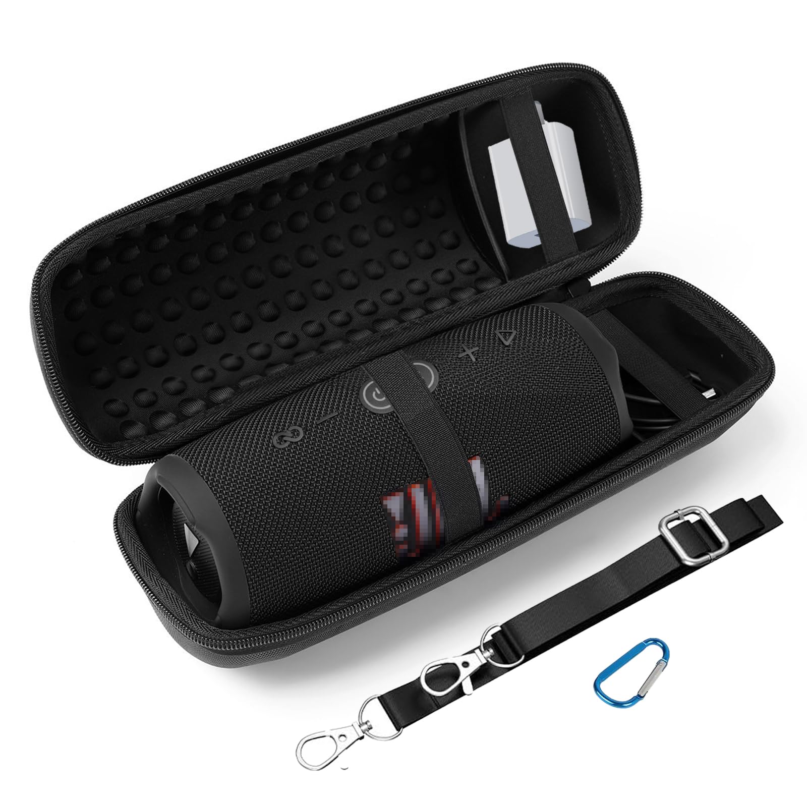 Mocamoro Case for JBL Charge 5 / Charge 4 Portable Speaker, (Case Only!) Hard Protective Travel Carrying Storage Case Bag Compatible with Charger and USB Cable