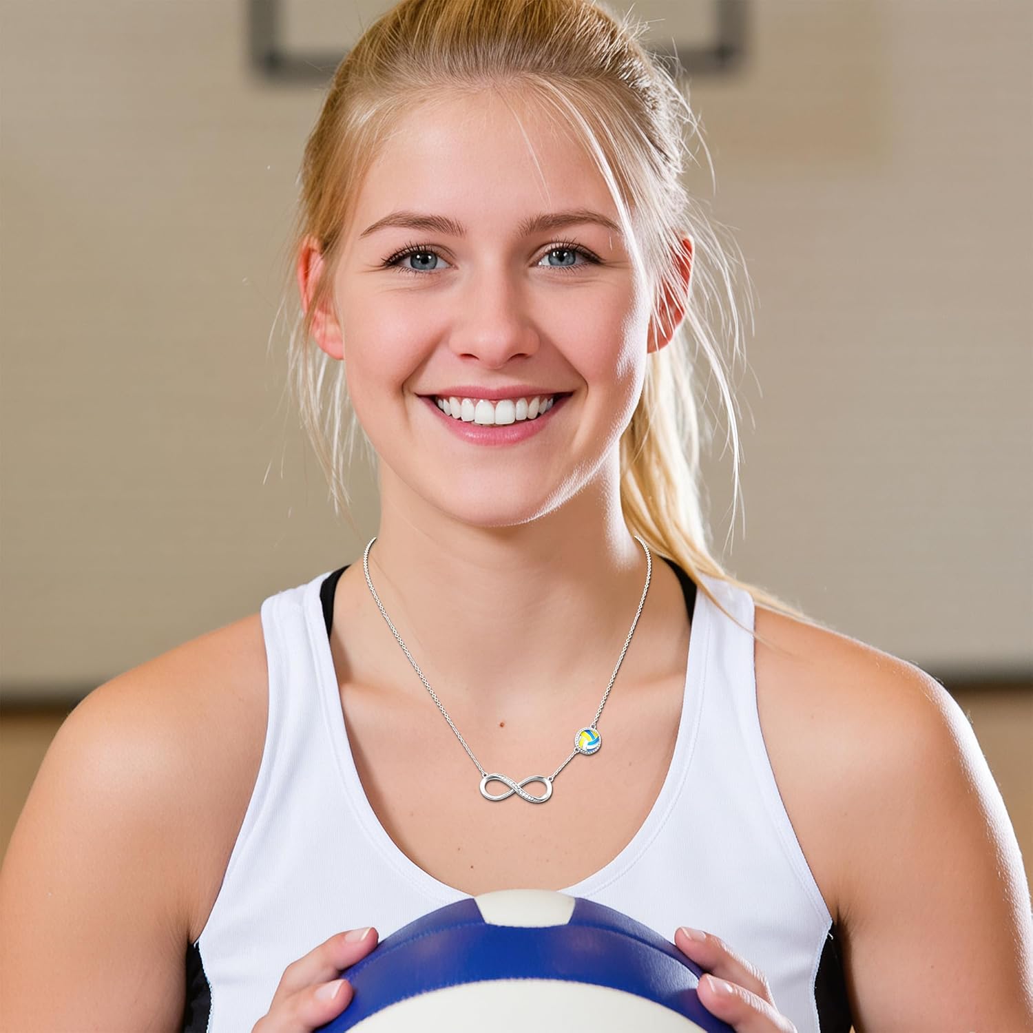 Softball/Football/Volleyball/Soccer/Basketball Necklace for Girls,Sports Accessories Jewelry Gifts for Teen Girls Players Fan Coach Team - Image 2