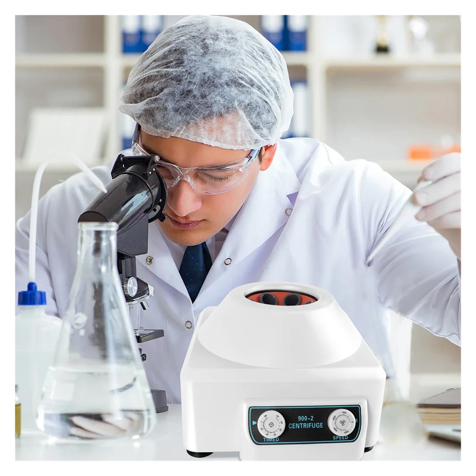centrífuga de laboratorio, Centrifugadora Eléctrica De 4000rpm, Separación Médica Centrífuga Laboratorio Plasma, Suero Aislado Prp Con 6 Uds. Tubo Centrífugo 15ml