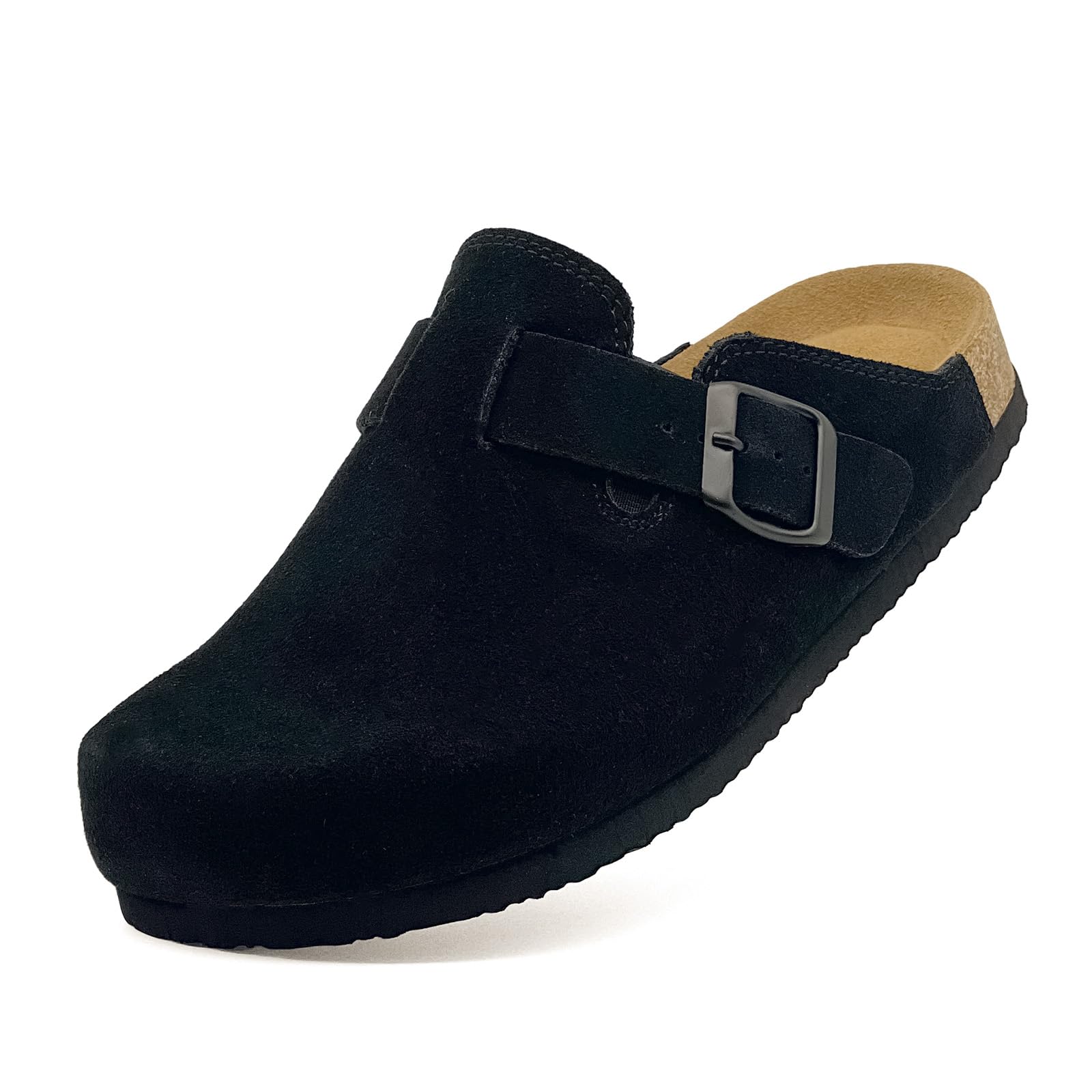 Kids Suede Clogs Boys Girls Sandals Cork Footbed Toddler Slip-on Slippers Indoor Outdoor…