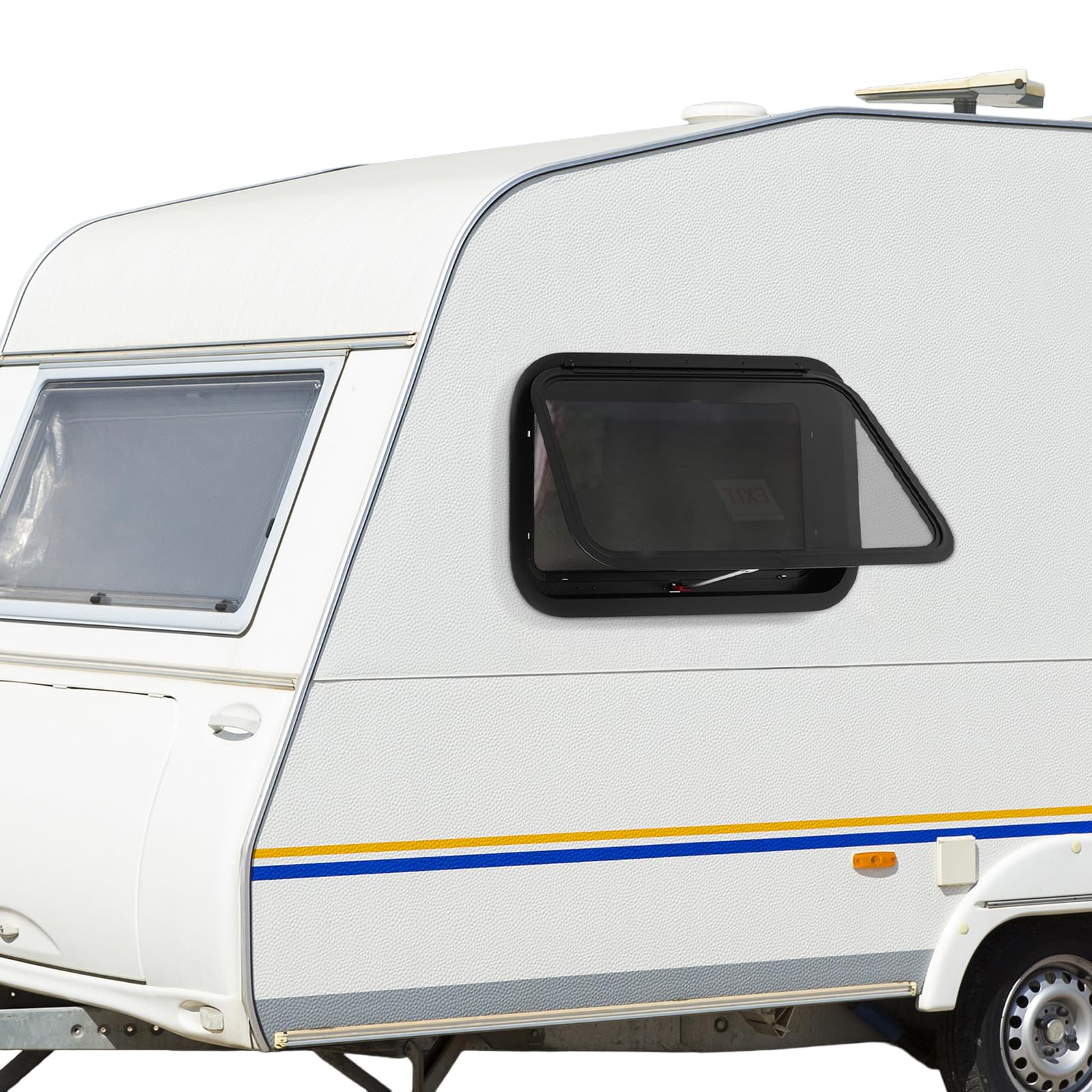 Finestra per camper | Finestra di uscita per camper | Finestra per RV | Finestra di emergenza per camper, finestra versatile per camper con barra di supporto per RV, camper, roulotte (700*400mm)