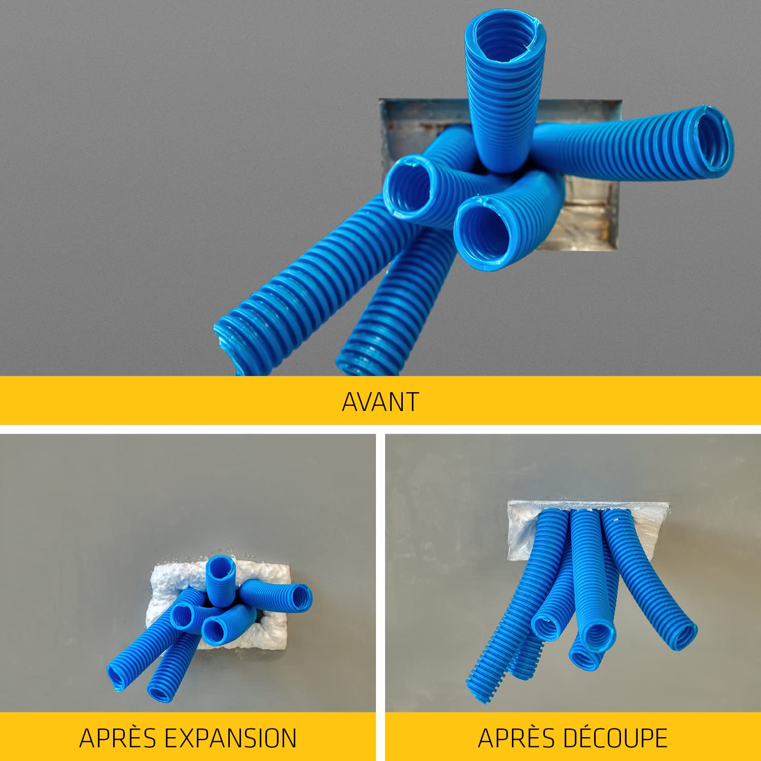 SIKA - Lot de 3 - Mousse PU expansive - SIKA Boom 128 Blanc - Tout en un réutilisable - Usage tous sens pour isolation, calfeutrage et remplissage sur multi-supports - 400ml