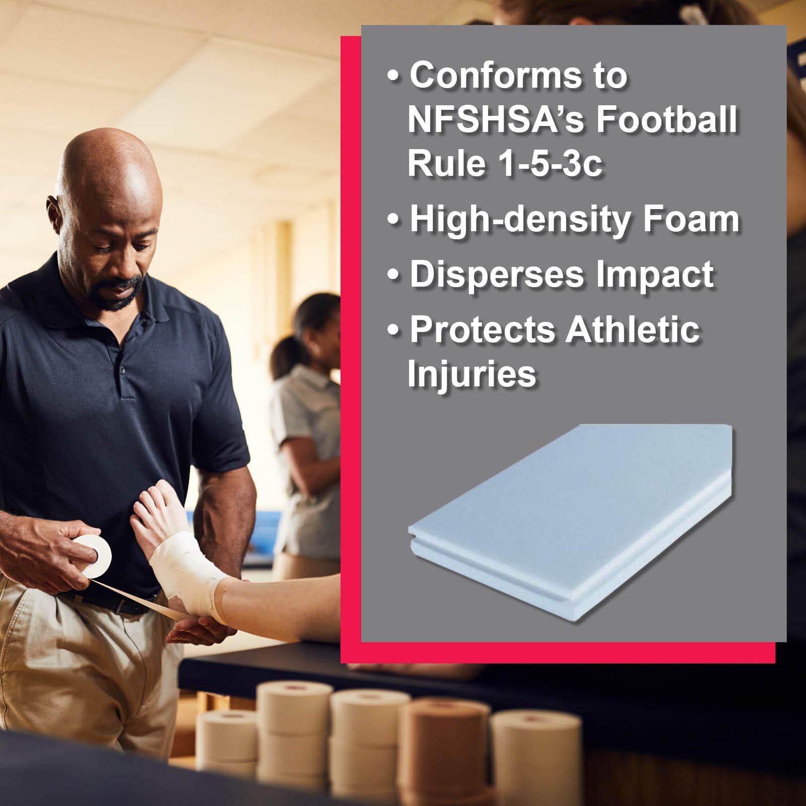 Cramer High & Low Density Foam, Custom Padding for Cast Covers, Building Insoles, Orthotics, Hip Pointer Protection, Thigh & Shin Bruises for Floor Injuries, Foam Pads for Falling & Diving ? Pack of 2