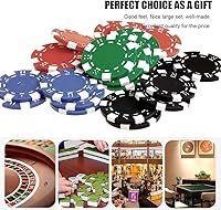 Vista 3 de 11.5 Gram Bulk Chip Accessories, 10 Pcs Professional Poker Chip, Casino Poker Chips,Clay Composite Casino Poker Chips for Casino Card Games Texas