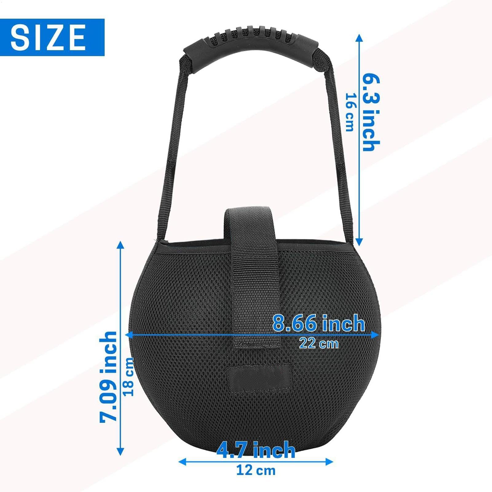 Sac à Boules de Bowling, Support Robuste pour Boule Unique, Sac à Dos Pliable et sécurisé, poignée Pratique pour Un Transport Facile, idéal pour Les Joueurs avancés, prêt pour Le Concours