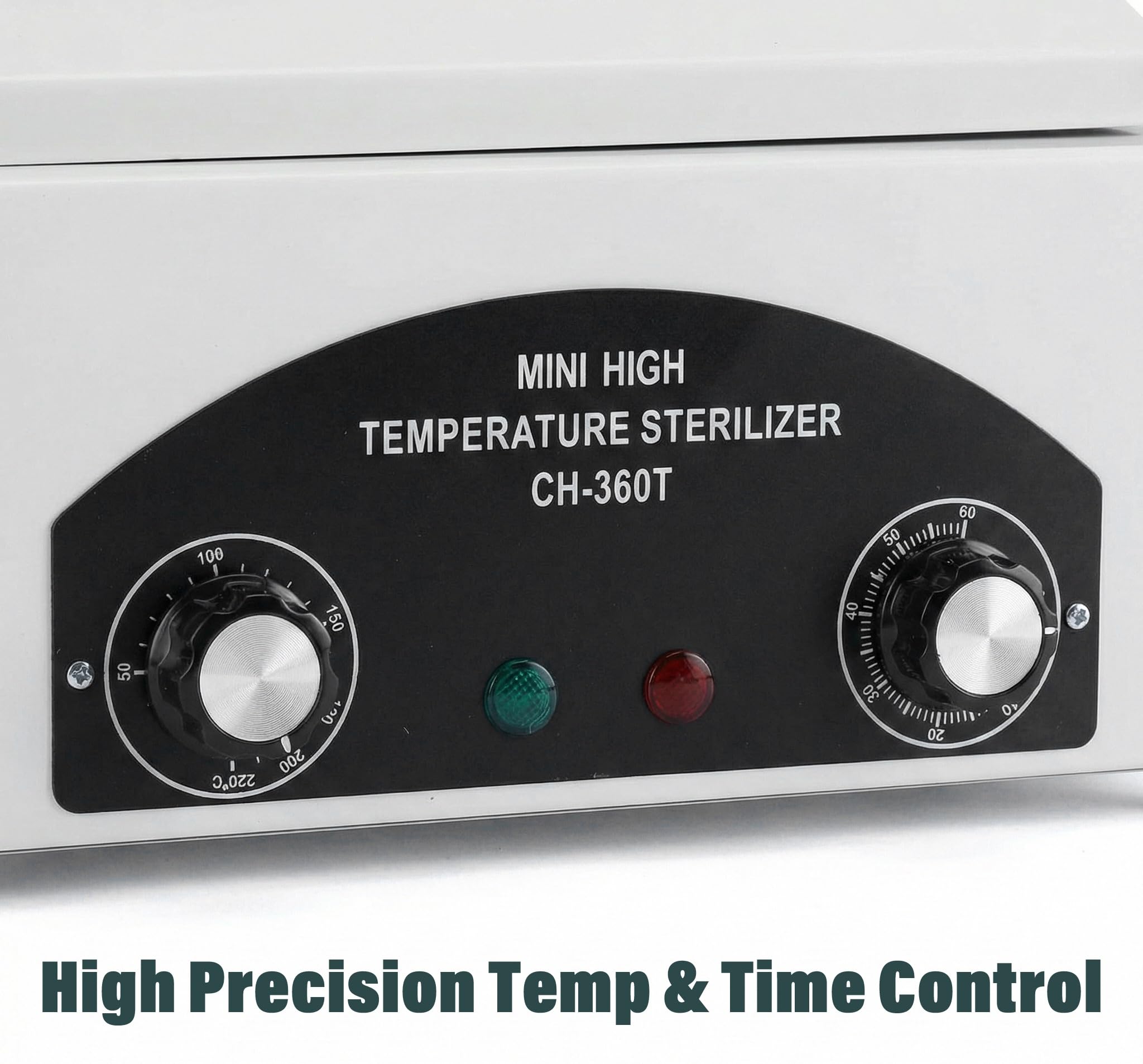 Esterilizador de alta temperatura, esterilizador de uñas con calor seco para herramientas de uñas, gabinete portátil para desinfectar herramientas, caja de limpieza eléctrica para este