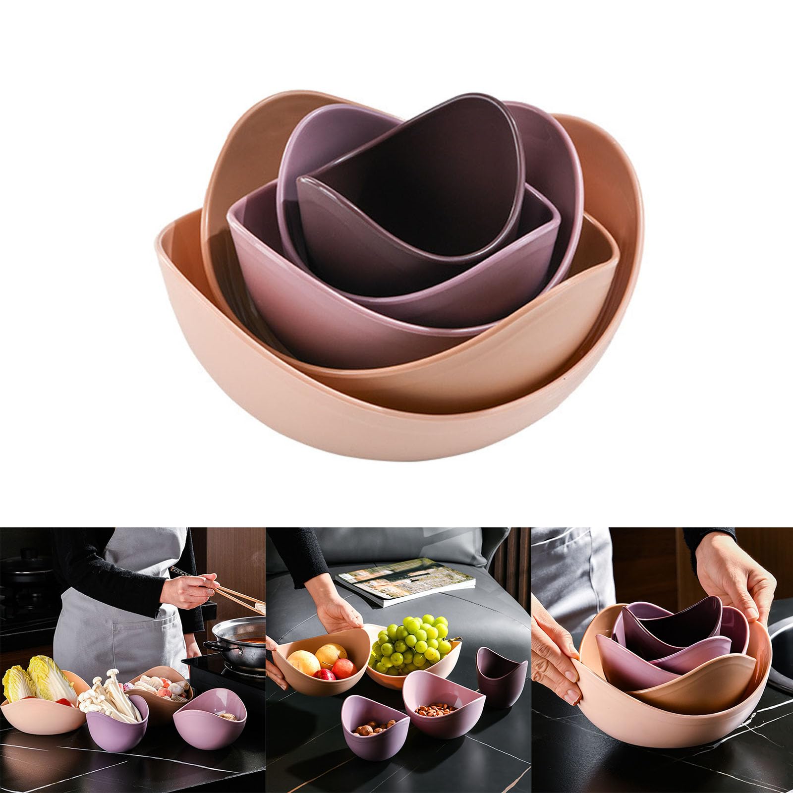 Zkbszn Tableware,Storage Tray Food Storage Container Easy to Vegetable Preparation Plate for Storing Various Snacks