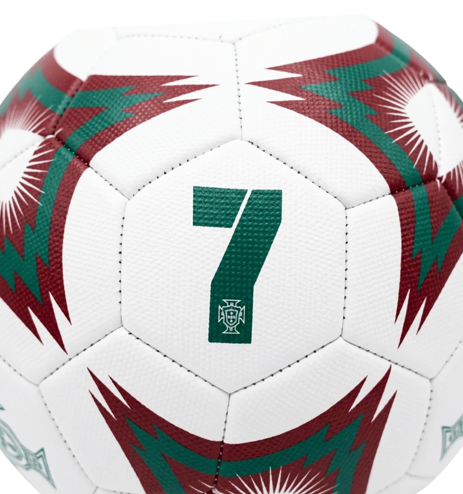 Icon Sports Balón de fútbol oficial de Portugal, color rojo o blanco, con escudo de la selección nacional, tamaños 5, 4 y 2