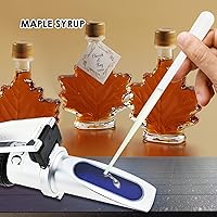 Vista 3 de 0-10% Brix Refractómetro con ATC Soluciones de contenido de azúcar de baja concentración Precisión 0.1% Líquido de corte de savia de arce CNC