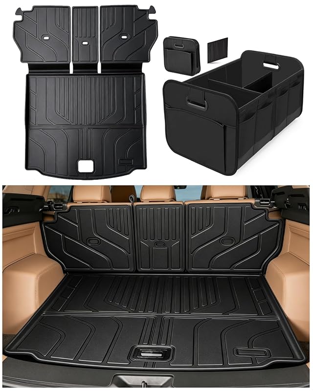 Forro de porta-malas com proteção para encosto Mazda CX-5 2026 em TPE preto