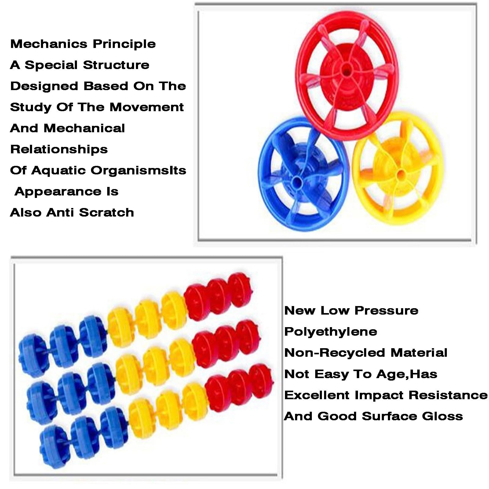 Ligne de Couloir de Piscine – Flotteur de Sauvetage Hexagonal (15 cm)