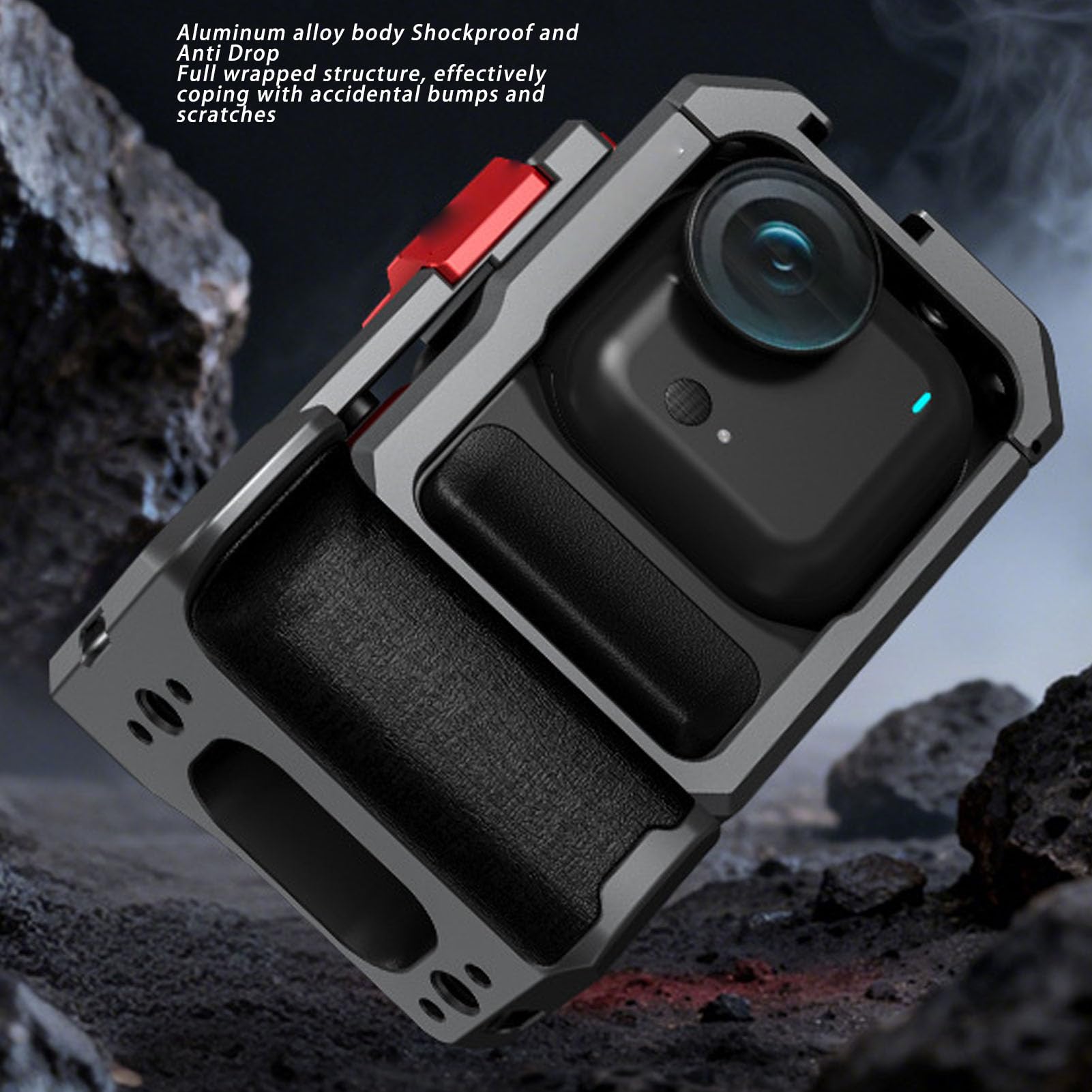 Kit Street Grip con Gabbia per Fotocamera in Lega di Alluminio, Protezione Antiurto, Impugnatura in Silicone, Design Modulare per Varie Esigenze di Ripresa