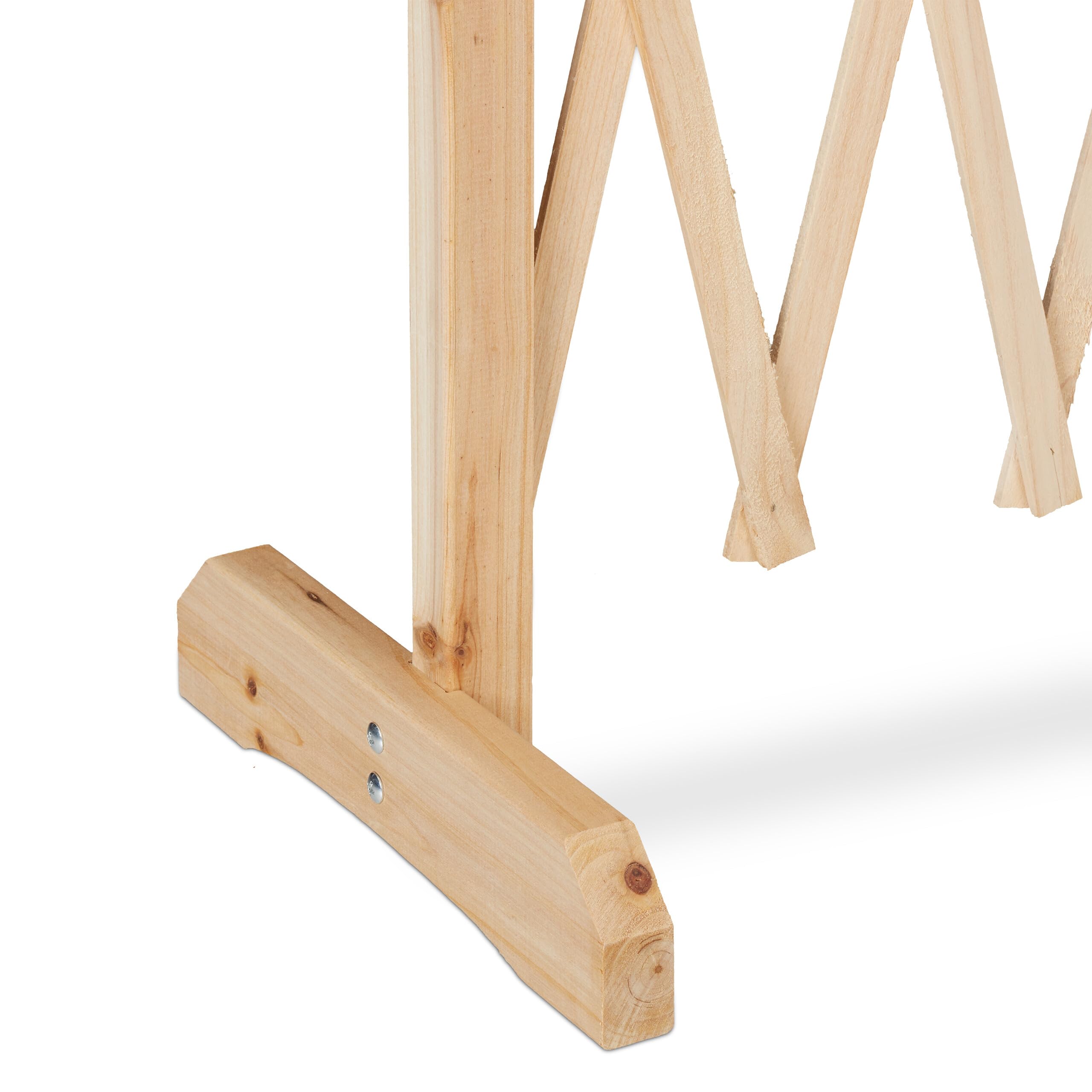 Relaxdays Reja Trepadoras Madera, Soporte Enredaderas Extensible hasta 275 cm, Celosía de Pie, Jardín o Huerto, Natural