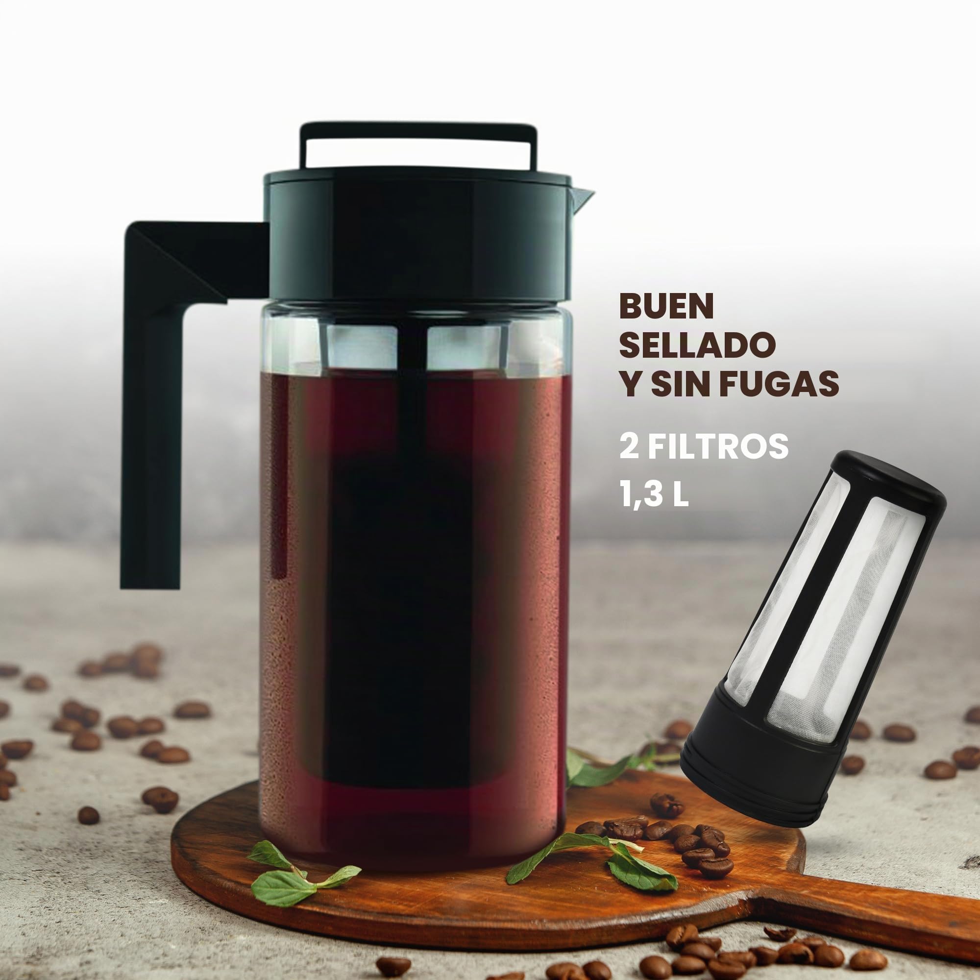 Cold Brew Coffee Maker 1l - sin BPA (Hecho de Tritan)