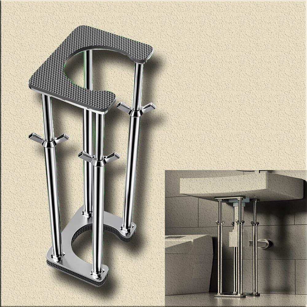 Soportes de fregadero empotrados, patas de soporte de acero inoxidable resistentes para reparación de baño y cocina, kit de instalación de fregadero duradero, paquete de 4