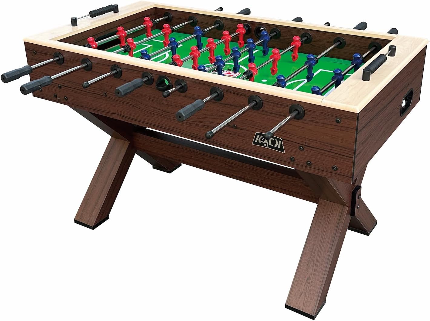 KICK Constable 55" Foosball Table – Full-Size Indoor Table Soccer for Adults with 6 Premium Balls, Semi-Solid Steel Rods, Slide Scorers – Durable Gaming Table