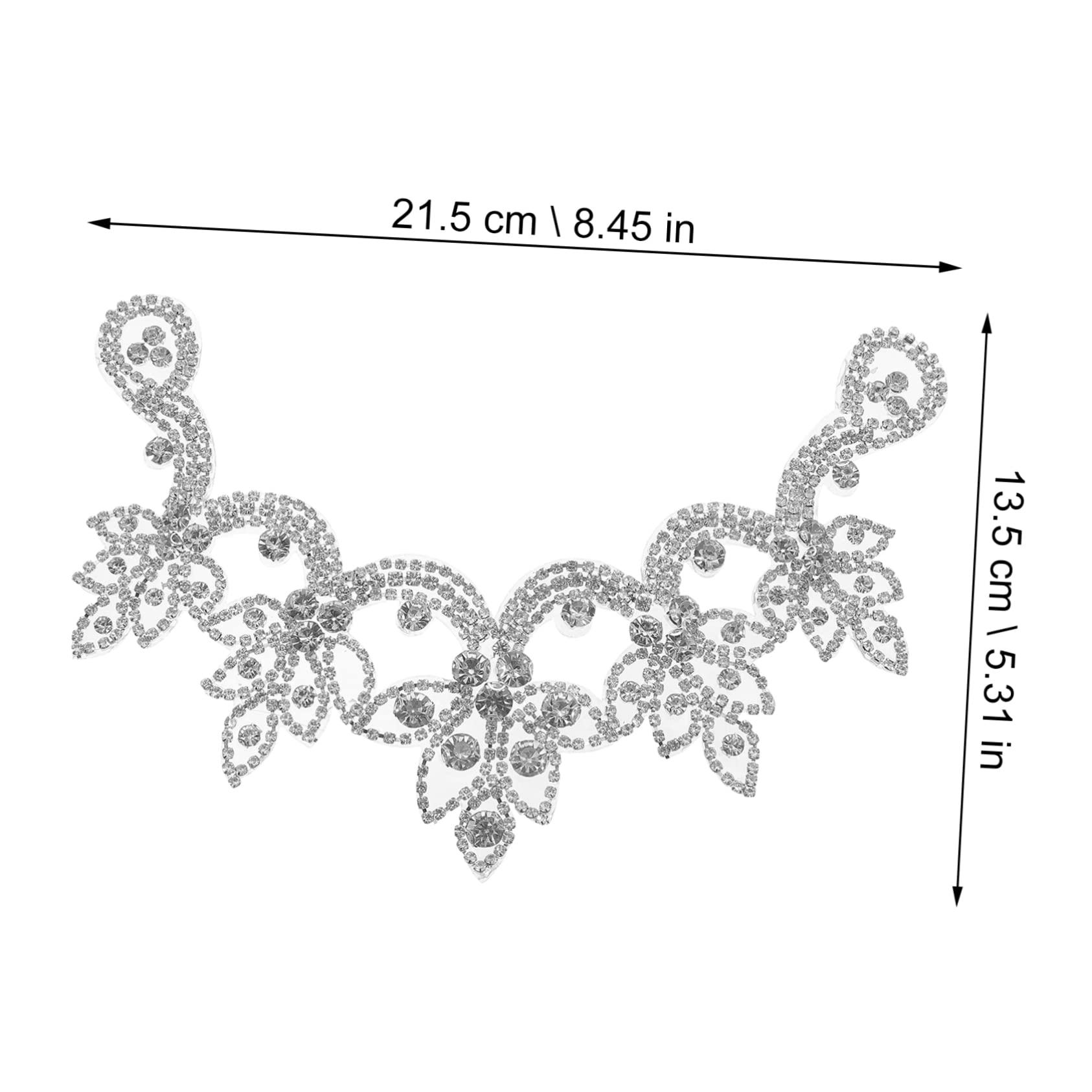 NUOBESTY 5stücke Rhinestone Applikation Zum Aufbügeln Glitzer Patch Für Schuhe Taschen Und Kleidung Stilvolles Accessoire Zur Verschönerung Für Hochzeiten Und Kreative Projekte