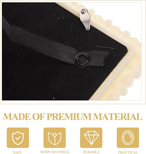 Miniatura 6 de ARTIBETTER Marco de fotos de resina de perlas de 4 piezas de marco de fotos de perlas decoraciones para salas de casa par marcos de fotos Marco de