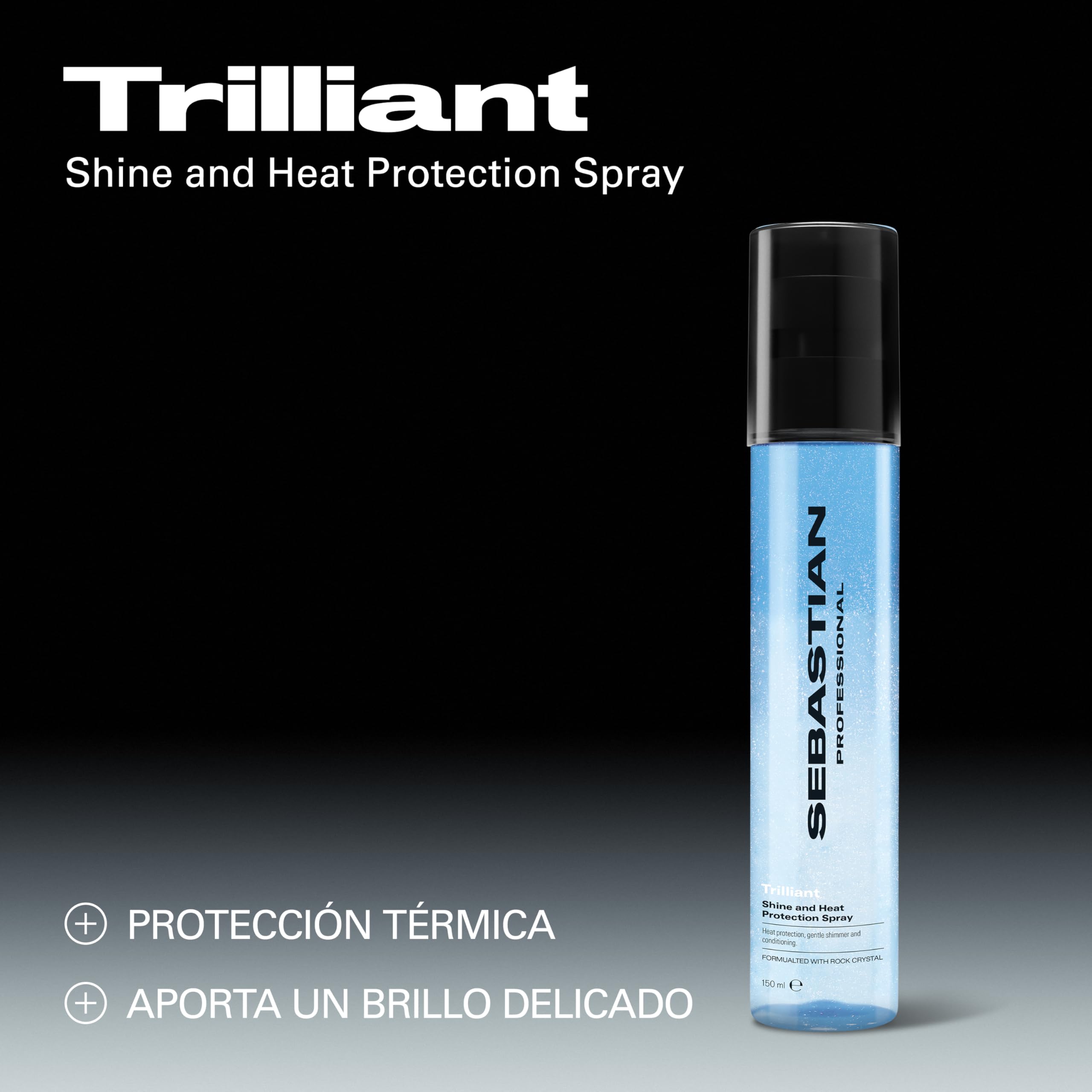 Sebastian Professional Trilliant | Spray de Brillo y Protección para el Cabello | Spray Acondicionador con Protección Térmica | 150ml