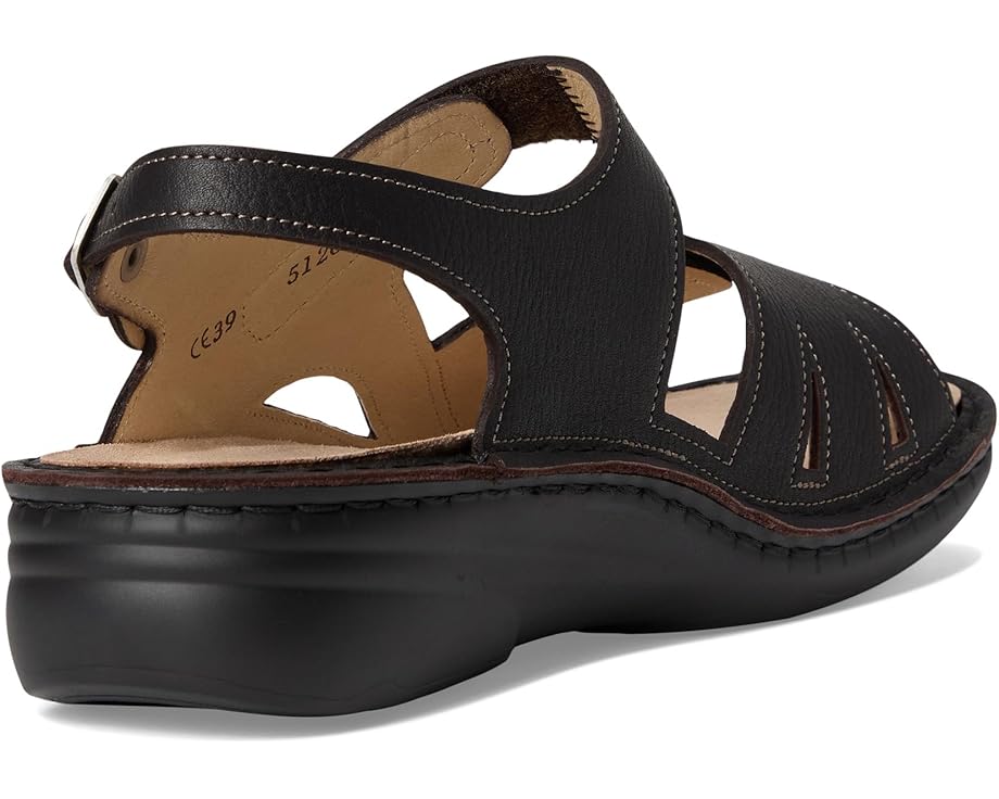 Finn Comfort Barbuda Darkbrown Grass - Back View