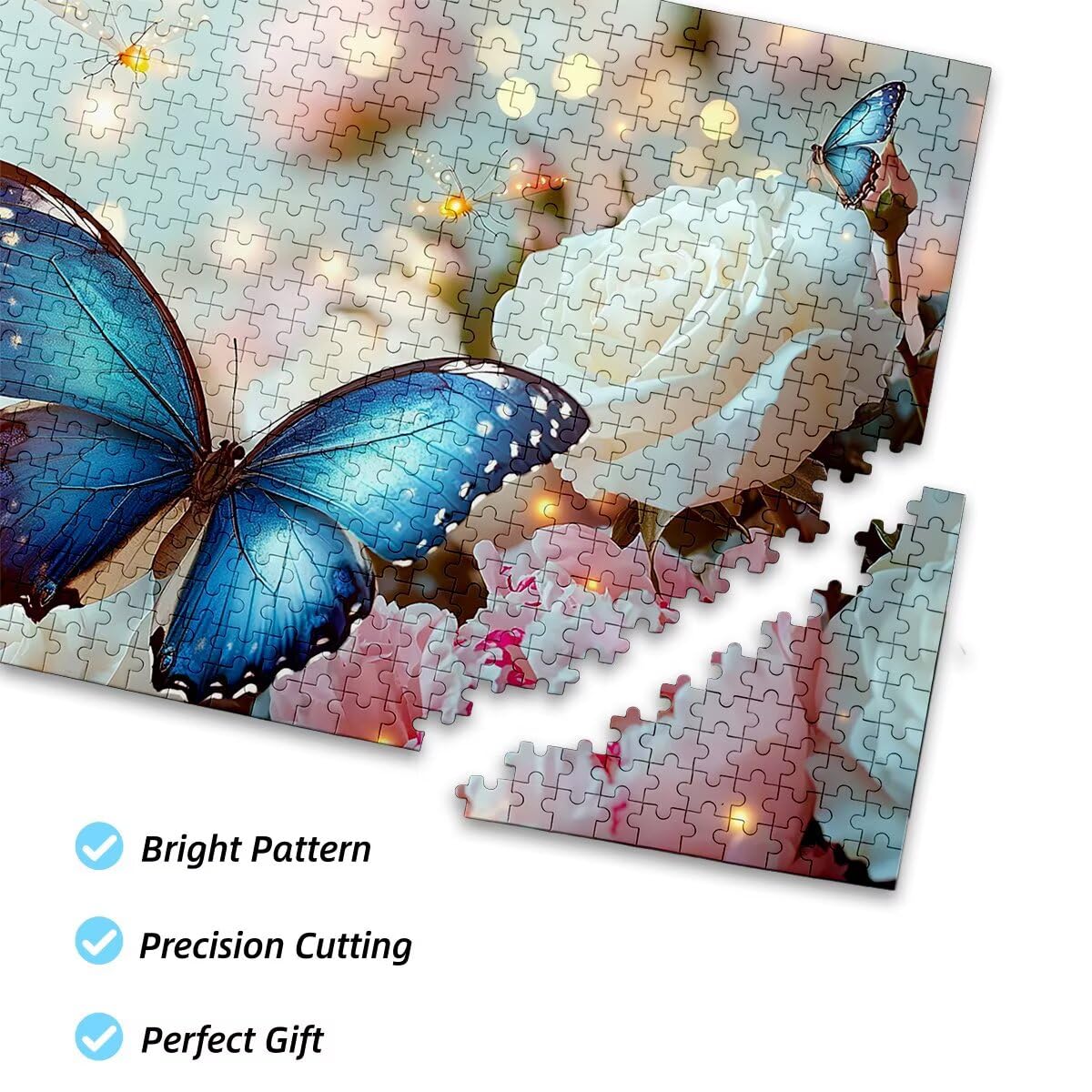 Puzzle 6000 Piezas Adultos Mariposa Puzzle para Adultos Flor Rompecabezas Juguetes Educativos Regalos Originales para Mujer Rompecabezas Entretenimiento Creativo Divertido Familia Juego 179x105cm G-50