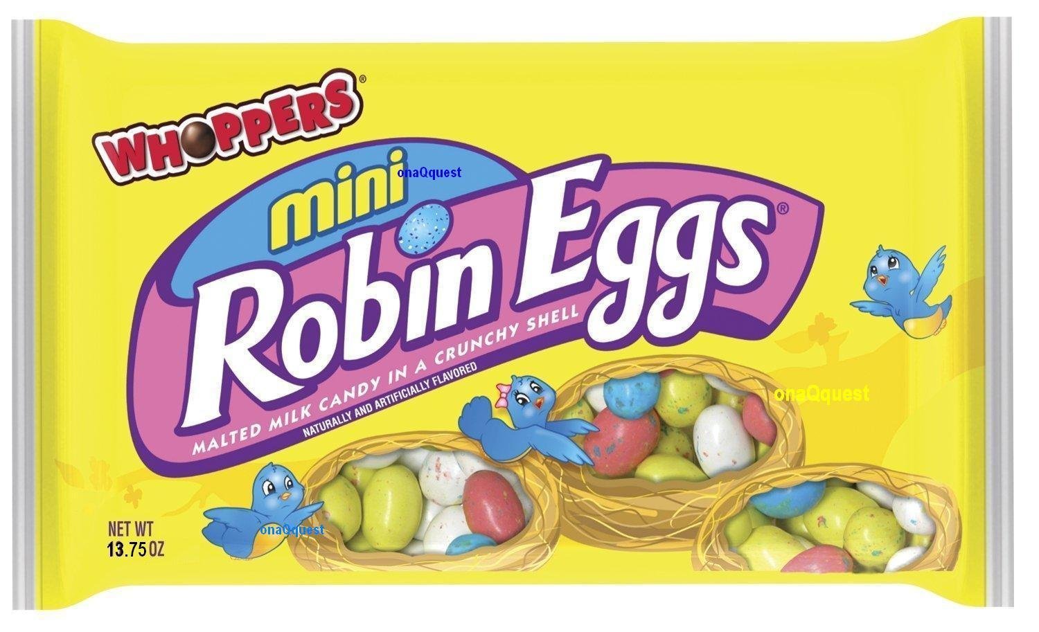 Mini Robin Eggs Candy, 13.75ounce Bag 2 Pack Grocery