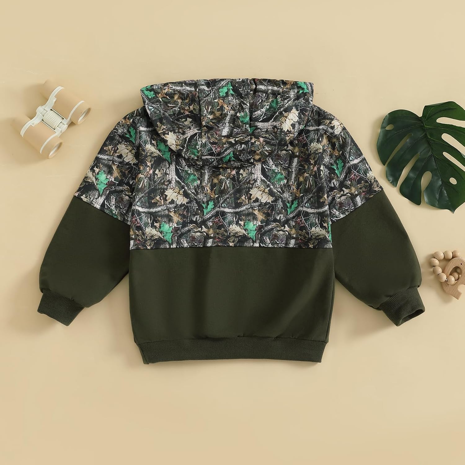 allshope Toddler Baby Boy Camo Hoodie Half Zip Long Sleeve Hooded Sweatshirt Little Kids Hunting Clothes Pullover Outfit - Image 7