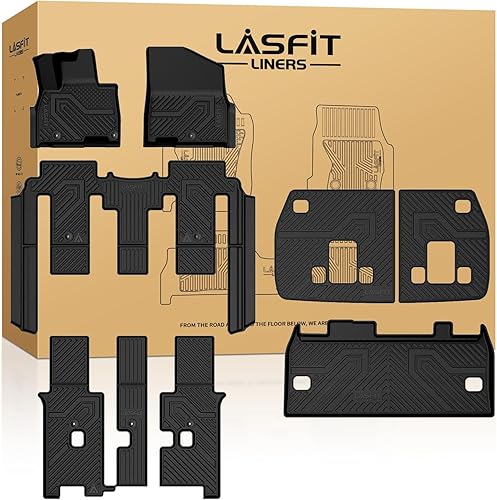Miniatura 18 de LASFIT Alfombrillas para automóvil, para todo tipo de clima, elastómero termoplástico personalizable, fácil de limpiar, resistente, no se doblan