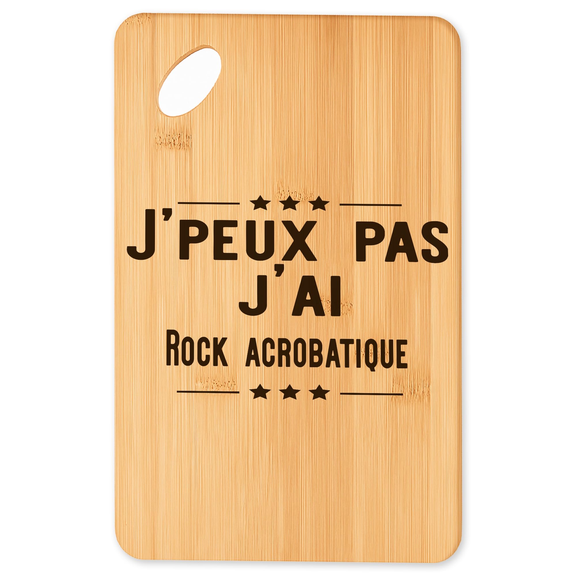 Cadeau original cuisine : planche à découper et plateau apéro rock