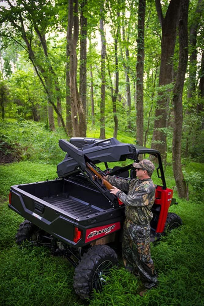Seizmik UTV Armory X Rack Compatible with Select Polaris Mid-Size Ranger, John Deere Mid-Size Gator, Honda Pioneer 700, and UTV beds 44-48 Inches | Works with Seizmik Armory SST Gun Case