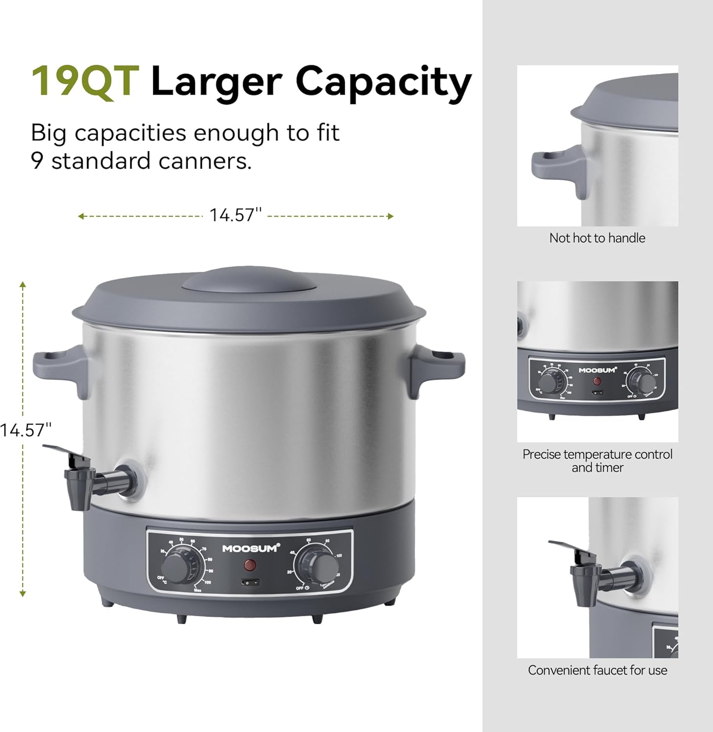 Effortless Home Canning: Review of the 19 QT Electric Automatic Water Bath Canner