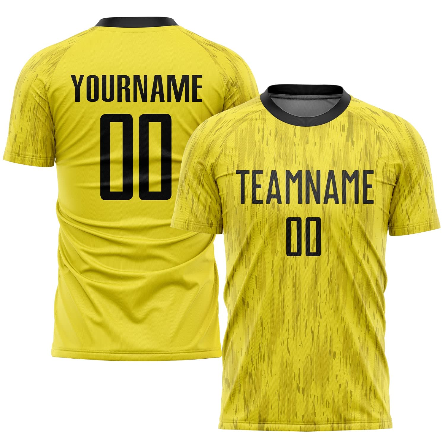 Generic Gold Black Custom Soccer Jerseys for Men Women Youth Kids, Personalized Soccer Jersey Printed Name Number Logo Mens Clothing