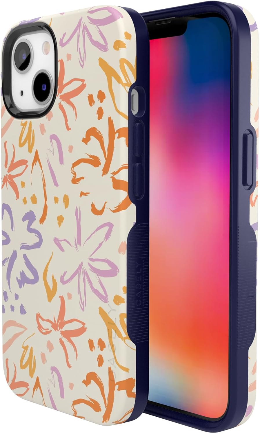 Casely iPhone 13 Case | Hibiscus Blooms | Hawaiian Floral | Bold Protective Design | Compatible with MagSafe - Image 4