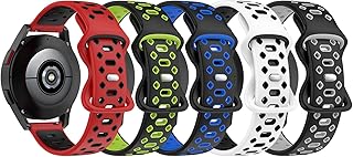 Watch Band Compatible for TouchElex Harley 1.75inch Smart Watch Wristband, Quick Release Sport Strap for TouchElex Harley TGW06 Soft Silicone Watch Band(Not for Sirius/Venus) (5 Pack A)