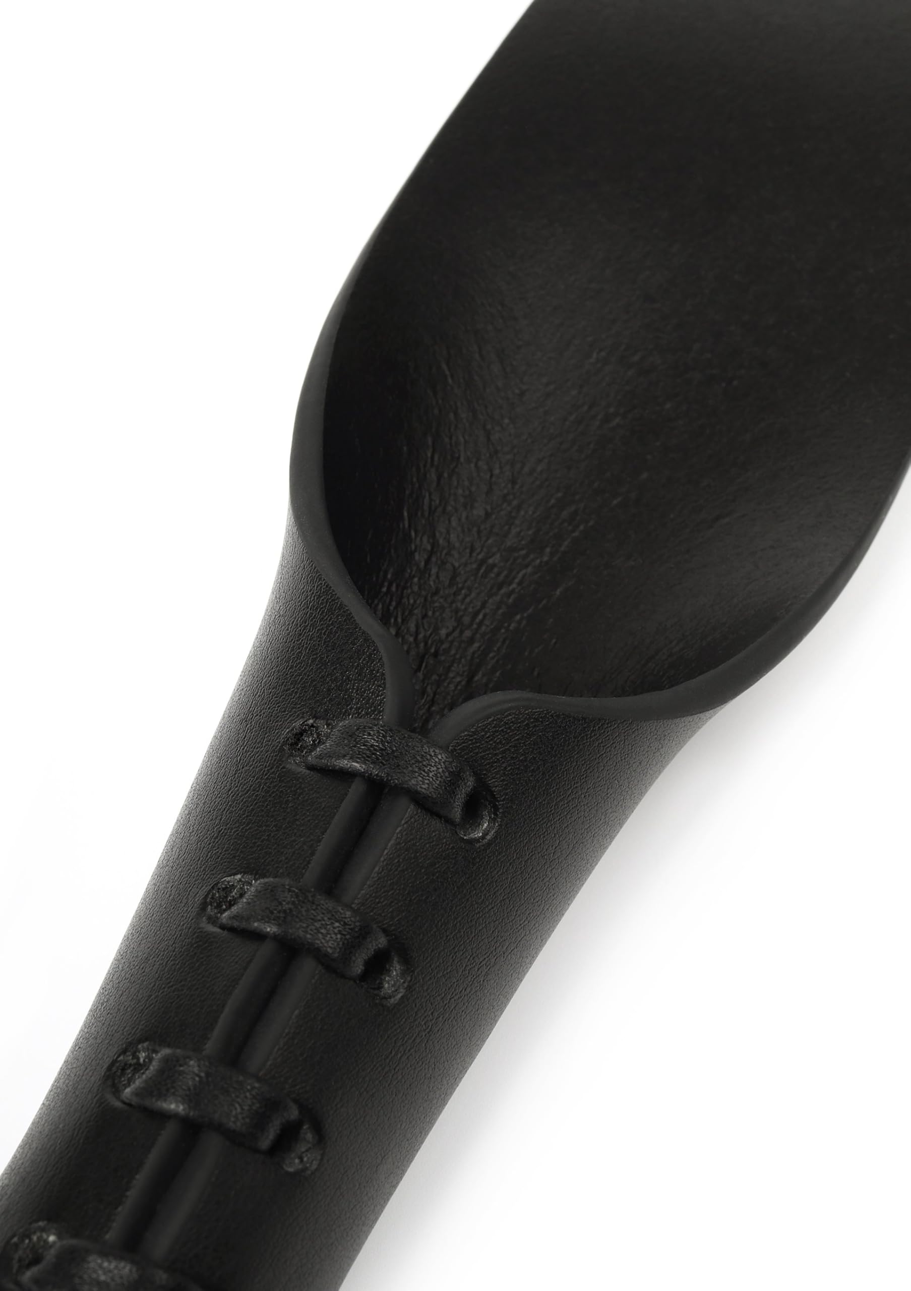 Hidden Desire Genuine Leather Slapper II Peitsche - 100% Echtleder, 34 cm, Schwarz