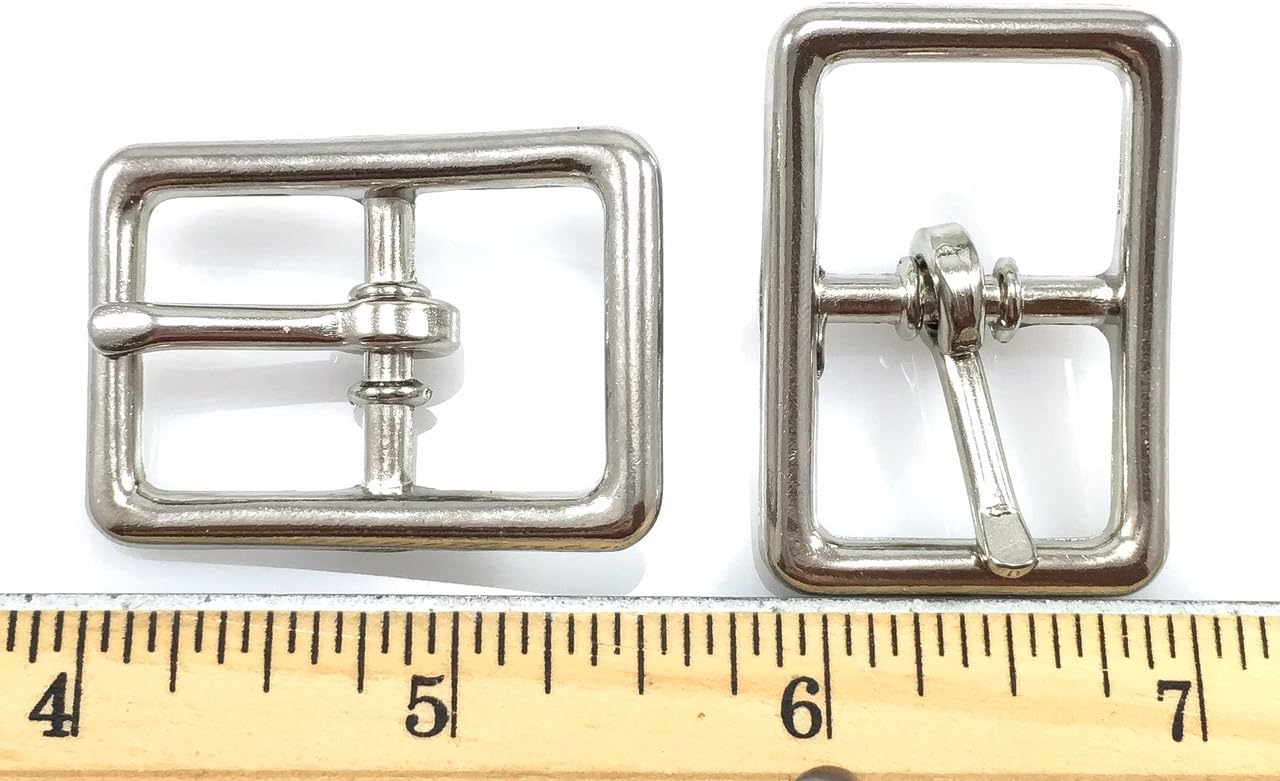 Dangerous Threads Center BAR Buckle Buckles 3/4" Nickel Finish 16 Pieces