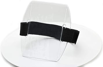 Armband ID Badge Holder with Black Strap Arm Band by - Pack of 2 PCS