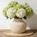 Vase à fleurs en céramique, 5.5 Vase de poterie pour décoration maison, Table, Salon, Salle de bains, Étagère, Décoration de mantel, Mariage, Noir