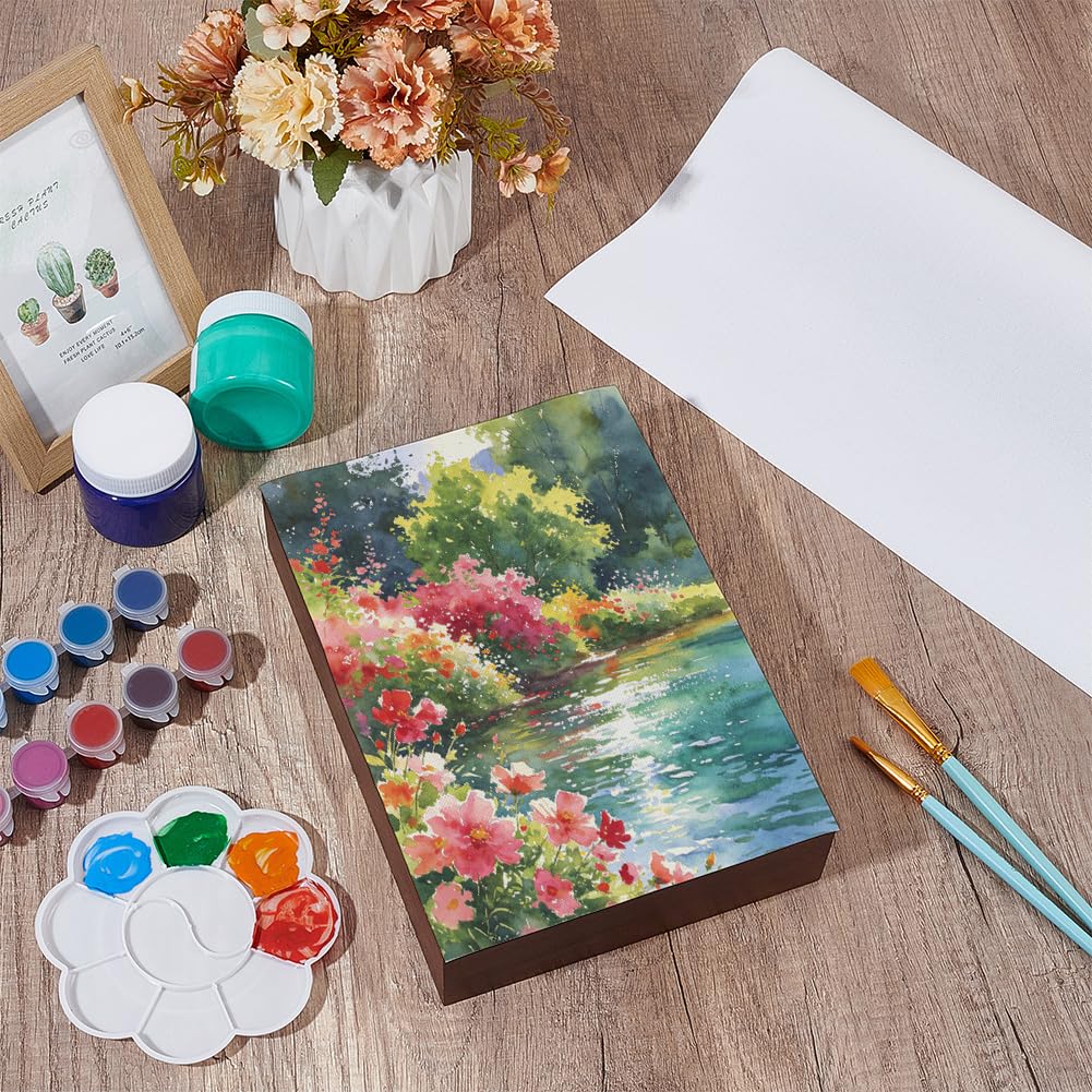 BENECREAT Rouleau de Toile de Lin Apprêtée à L'Huile Professionnelle 5 m X 37~38.3cm Toile D'Artiste pour Décor de Fond de Peinture à L'Huile Découper aux Dimensions du Cadre