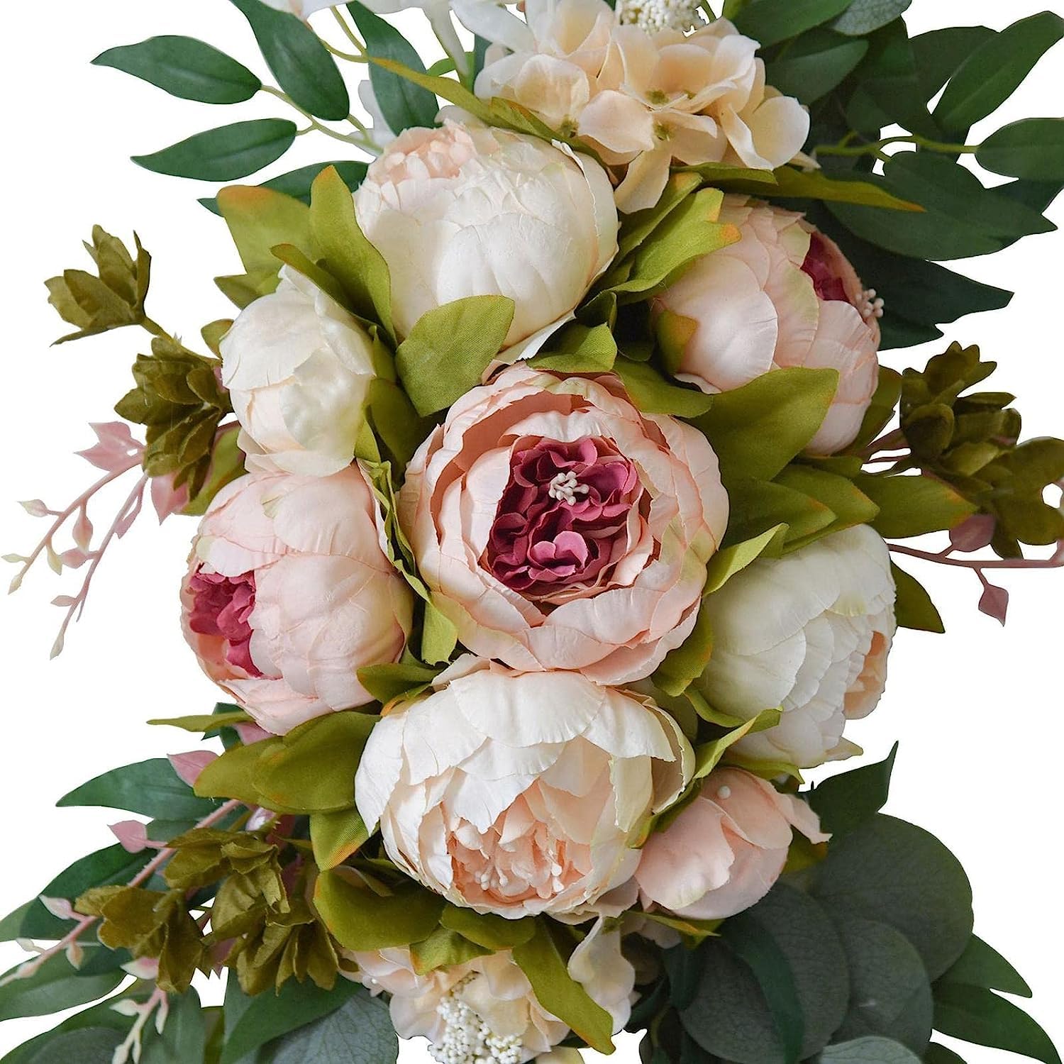 BUNGAA Hochzeitsbogen Blumen, Blumenbogen, Hochzeit Bogen Drape Hintergrund Vorhang Hochzeit Bogen Swag Kränze