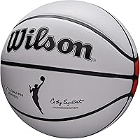 Vista 6 de Wilson WNBA Serie Conmemorativa de Balones de Baloncesto - Tamaños Oficiales y Mini para Mujeres blanco/anaranjado