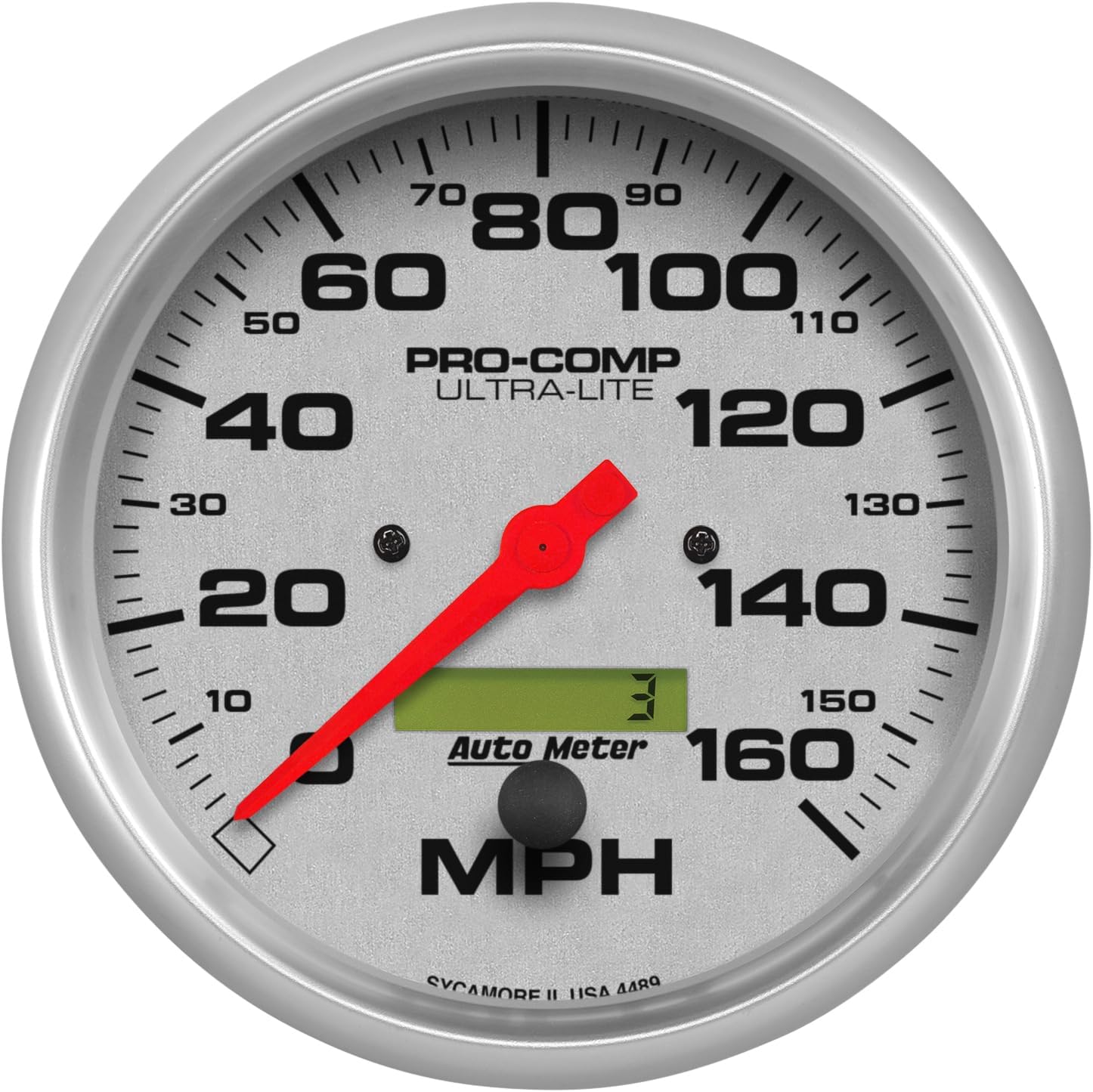 Auto Meter 4489 Ultra-Lite In-Dash Electric Speedometer 5.000 in.