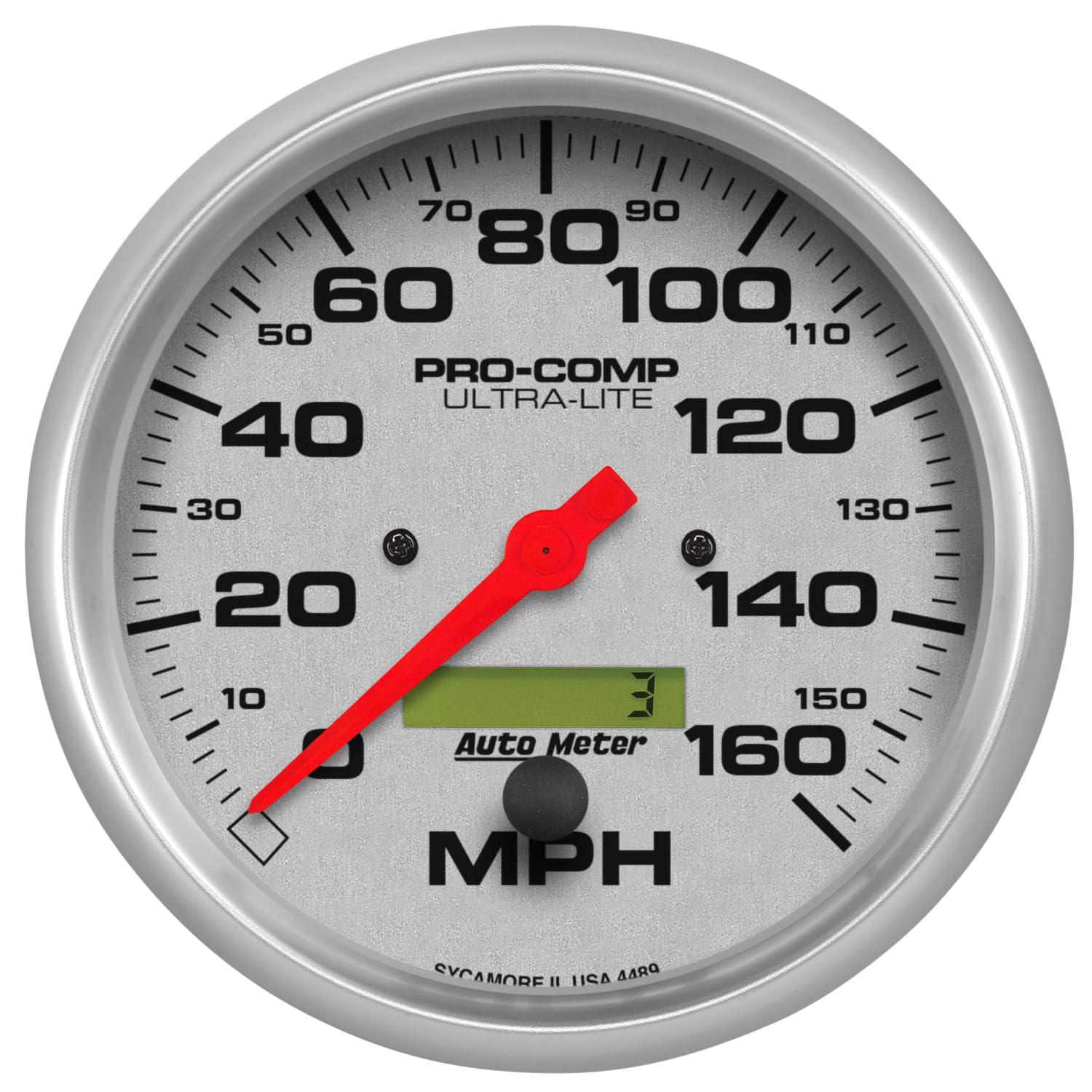 Auto Meter 4489 Ultra-Lite In-Dash Electric Speedometer 5.000 in.