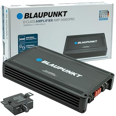 BLAUPUNKT AMP3000D Monoblock Endstufe – 3000 Watt High-End Klasse-D Verstärker