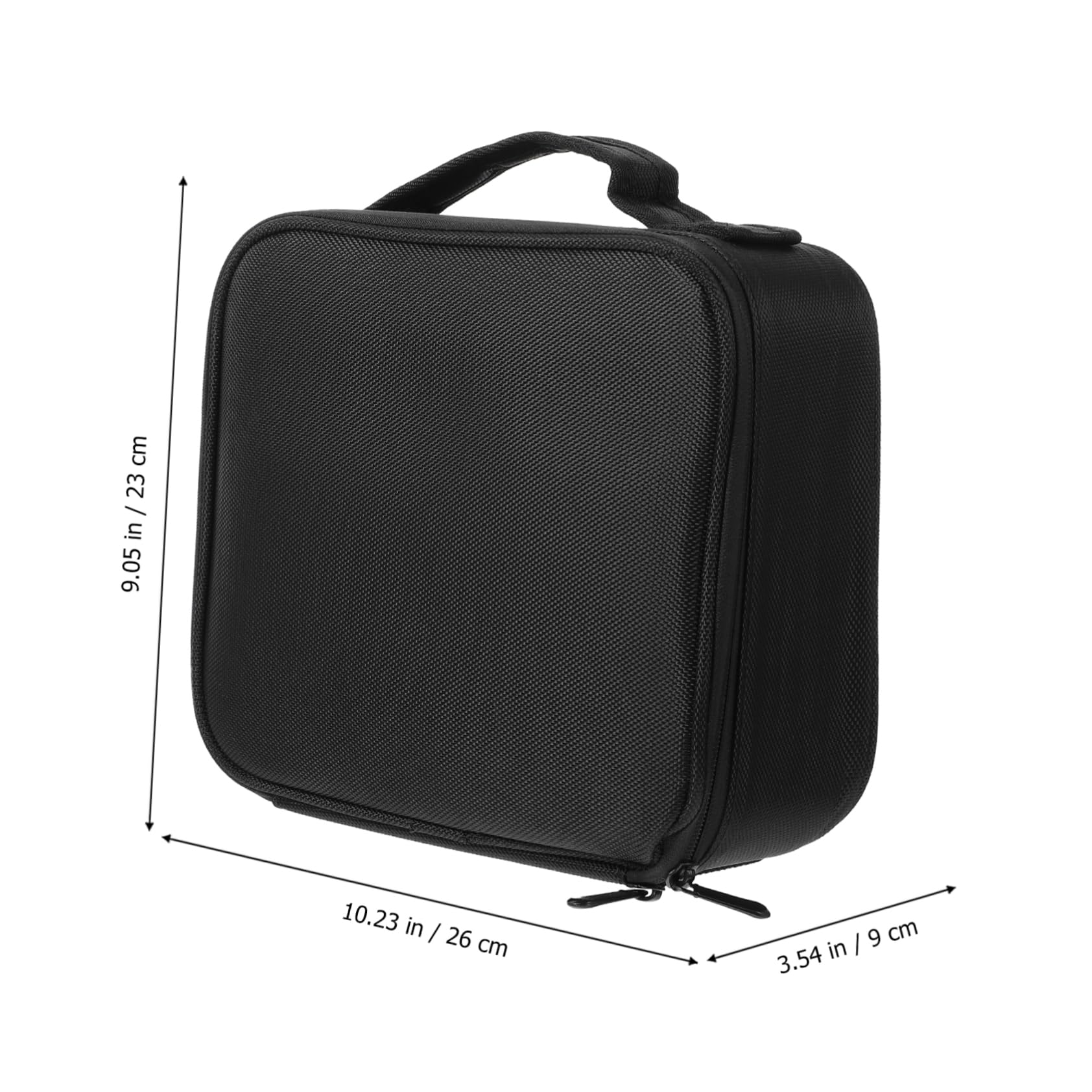 GANAZONO Neceser Organizador de Maquillaje Multicapa Portátil, 1 Unidad, Tamaño Mediano, Color Negro, Bolsa de Cosméticos para Viajes y Baño, Bolso de Almacenamiento para Mujer, Uso