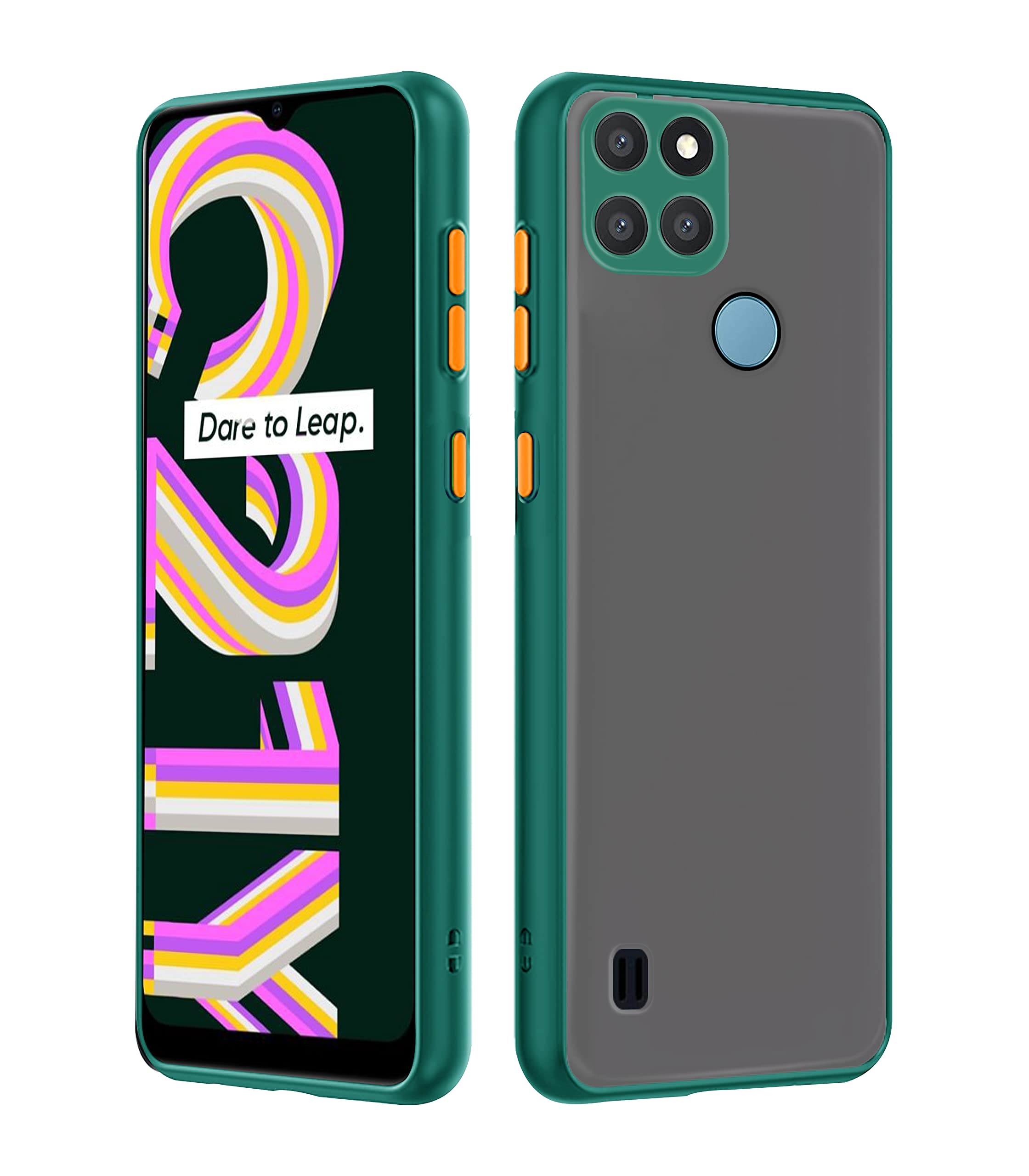 Pikkme Realme C21Y / C25Y Back Cover | Hybrid Smoked Back | Full Camera Protection | Raised Edges | Super Soft-Touch | Bumper Case for Realme C21Y / C25Y (Green) (B09MF7ZTXC) Amazon Price History, Amazon Price Tracker
